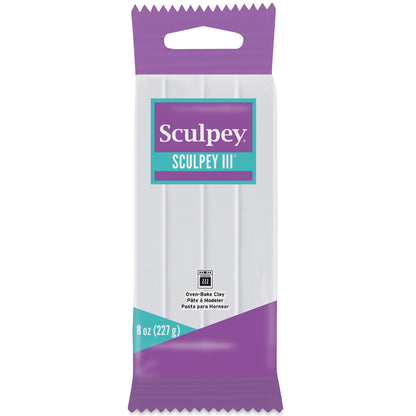 Sculpey III: Polymer Clay White - 8oz Pack - Oven Bake Clay