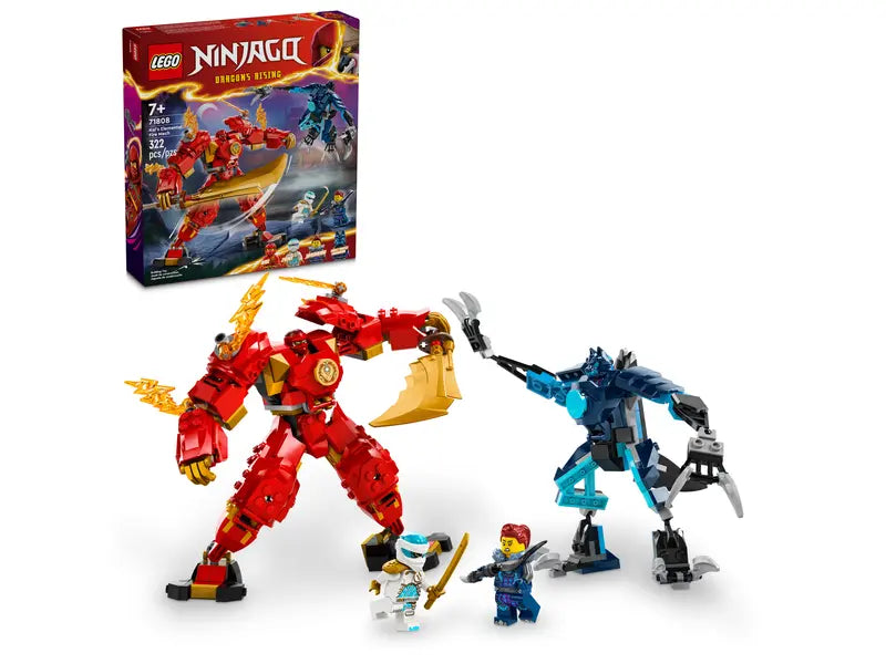 LEGO NINJAGO 322-Piece Kai's Elemental Fire Mech Toy 71808 – Toys