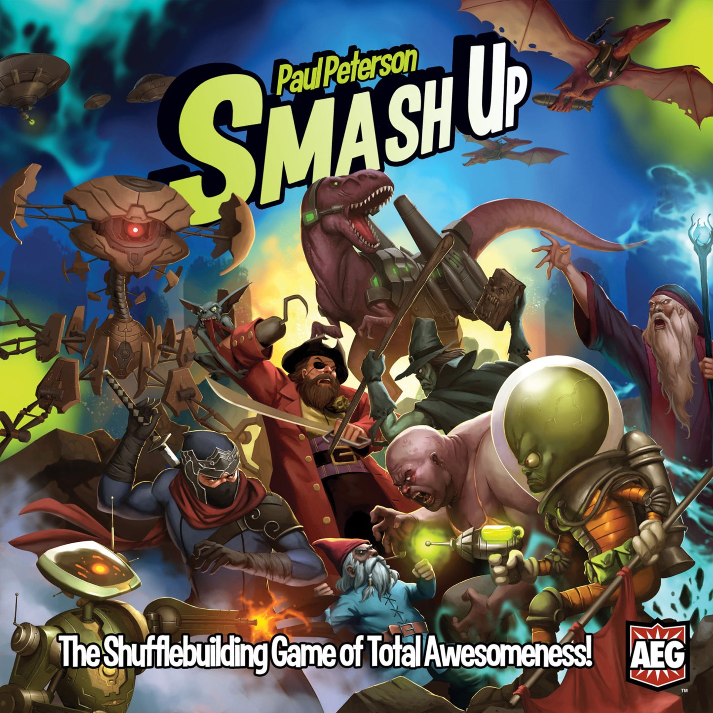Smash Up Base Game - Ultimate Shufflebuilding Card Game by Paul Peterson