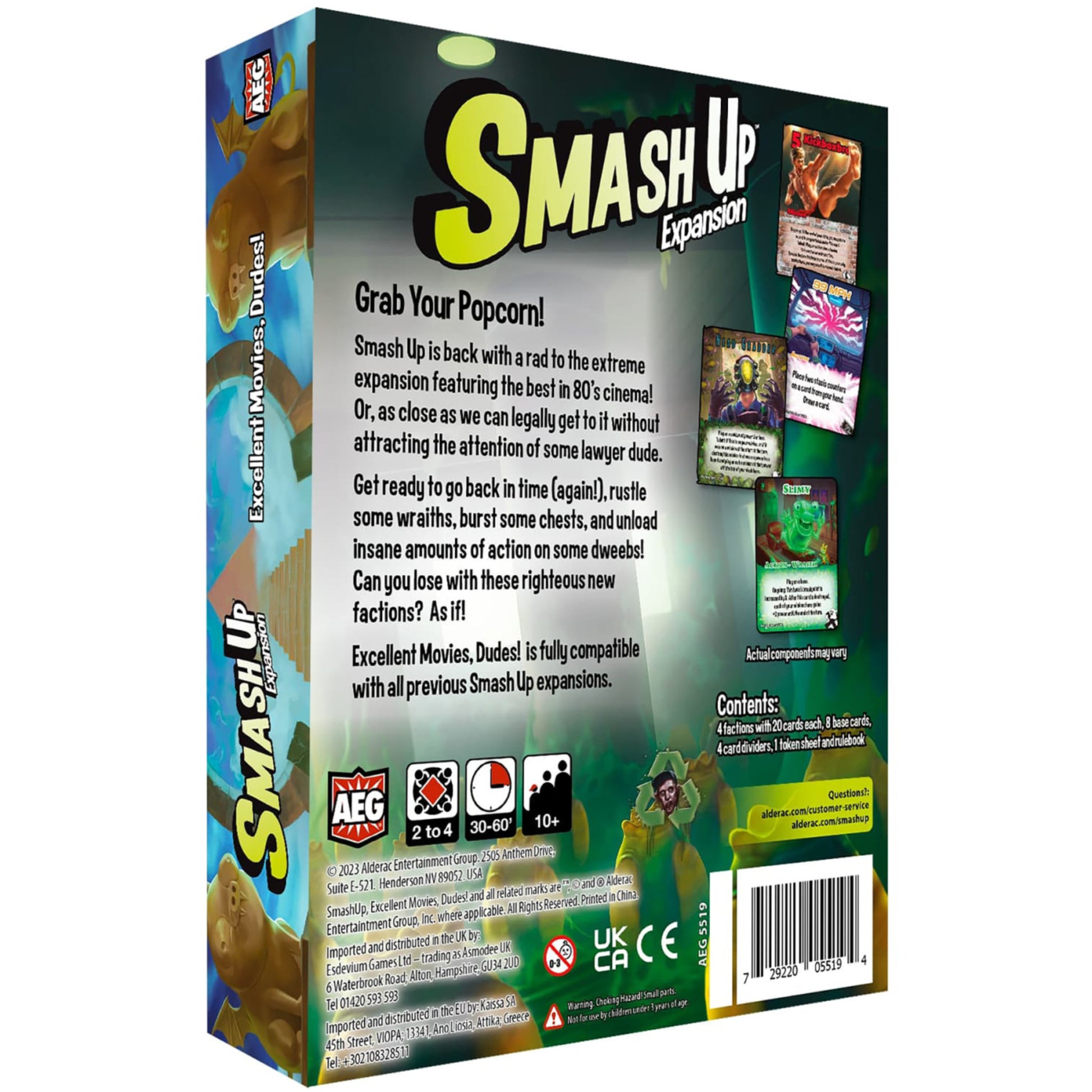 Smash Up: Excellent Movies, Dudes! Expansion Deck Game