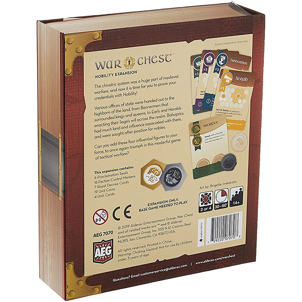 War Chest Nobility Expansion Tactical Medieval Army Strategy Board