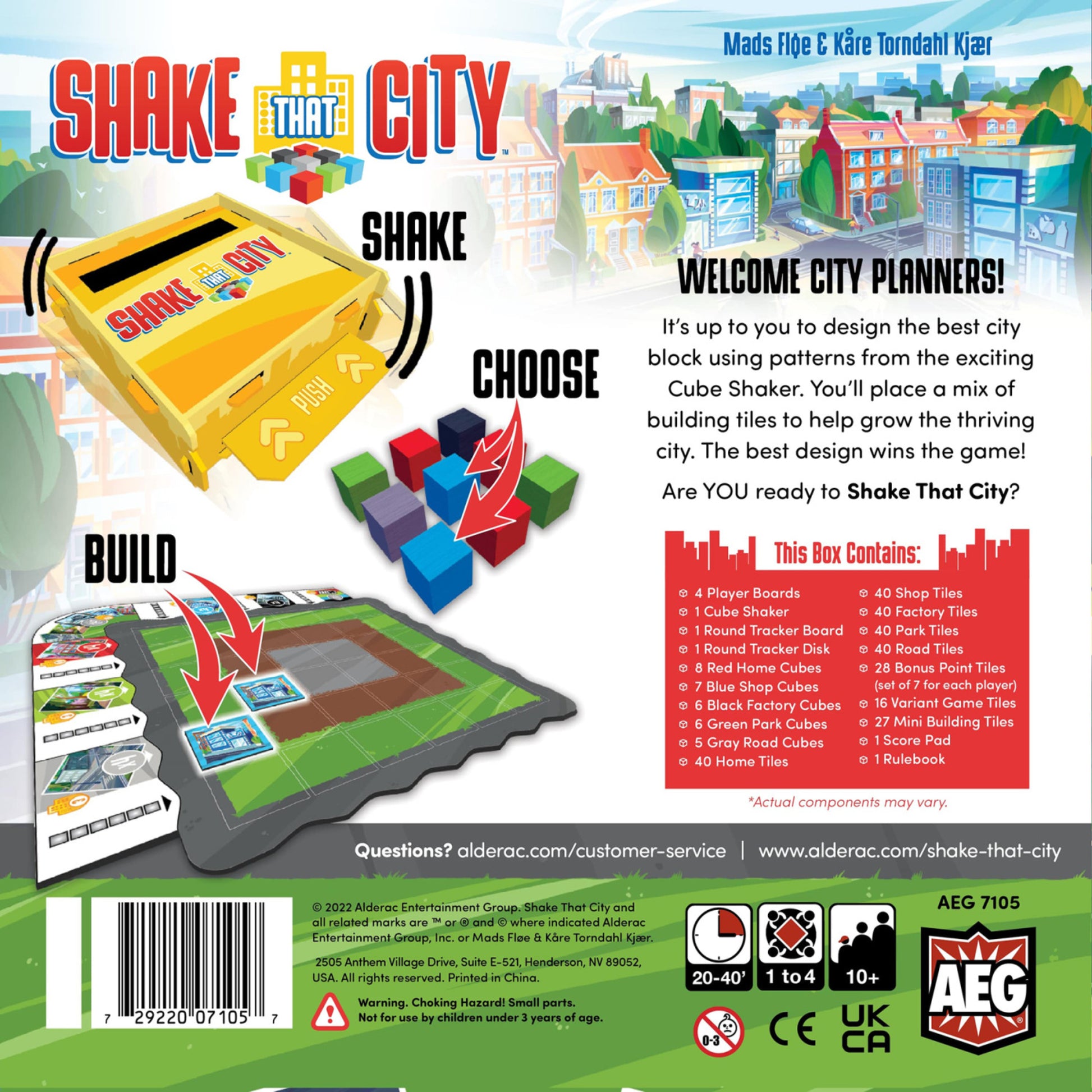 Shake That City Strategy Board Game - Urban Planning Dexterity Challenge