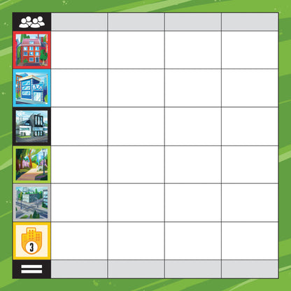 Shake That City Strategy Board Game - Urban Planning Dexterity Challenge