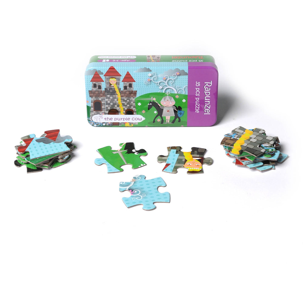 The Purple Cow Fairy Tale Rapunzel Jigsaw Puzzle - 35 pc