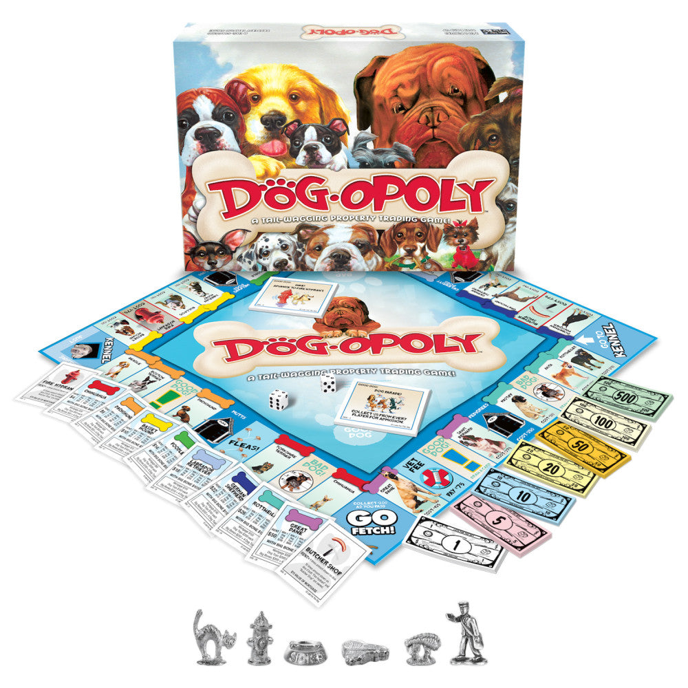 Late for the Sky Dog-Opoly Board Game for Dog Lovers
