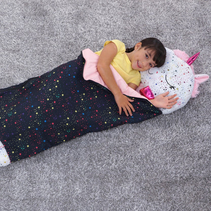 Happy Nappers: Pillow & Sleepy Sack: Medium - Shimmer Unicorn, Kids 3+