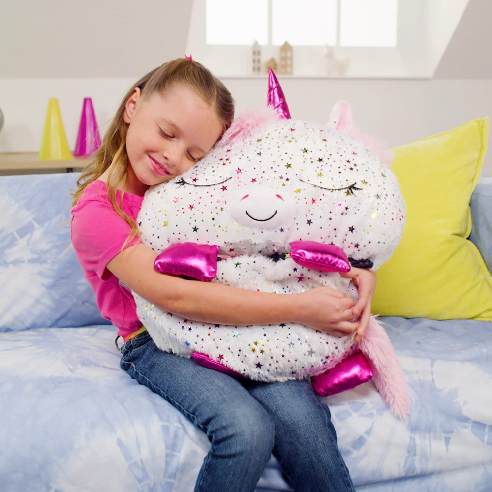 Happy Nappers: Pillow & Sleepy Sack: Medium - Shimmer Unicorn, Kids 3+