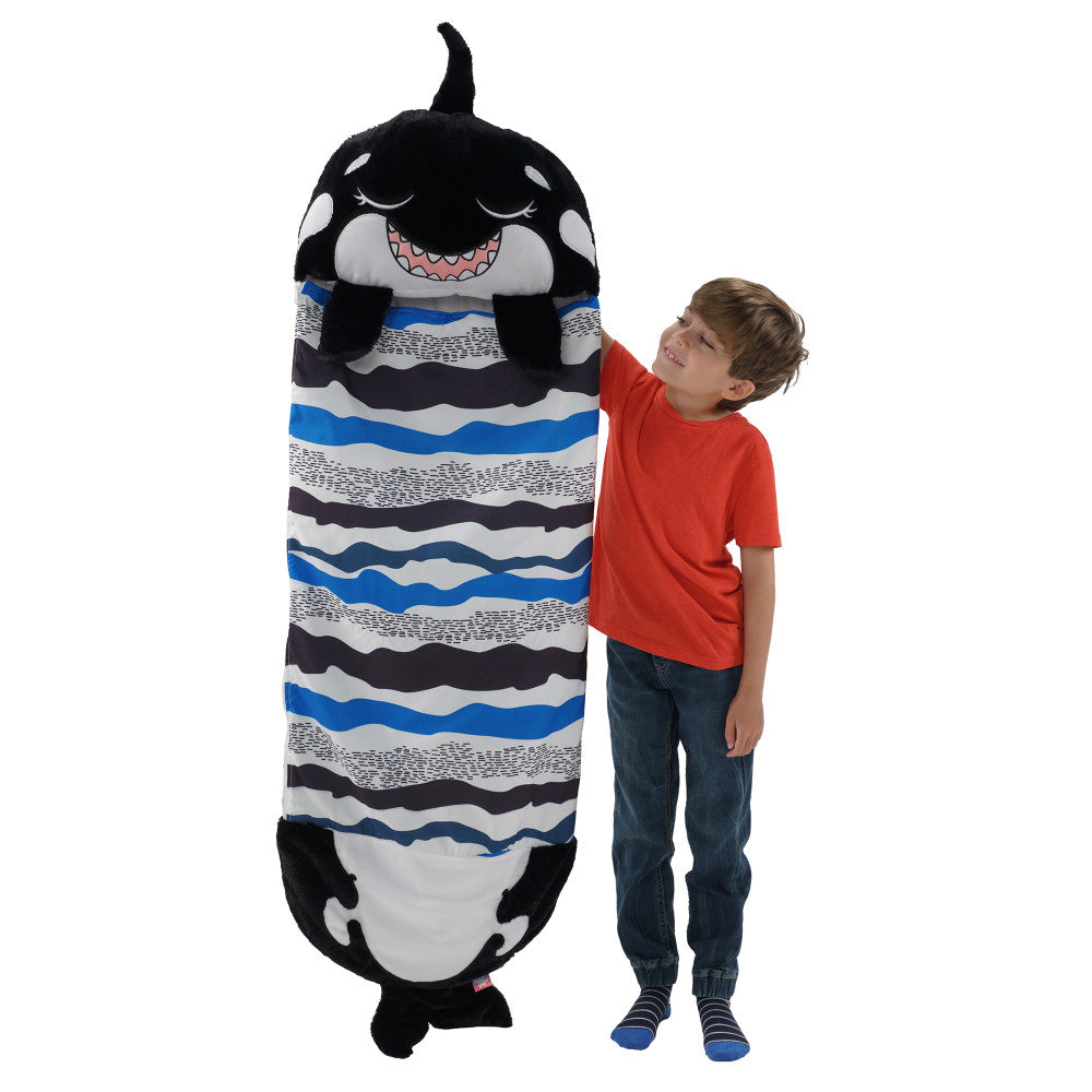 Happy Nappers: Pillow & Sleepy Sack: Medium -  Ozzy The Black Shark, Kids 3+