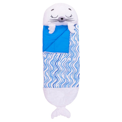Happy Nappers: Pillow & Sleepy Sack: Medium - Sammy The Seal, Kids 3+