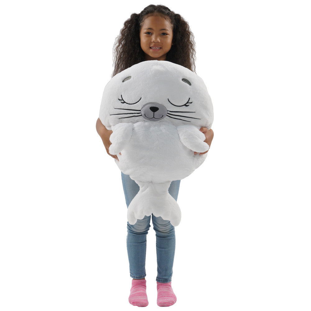 Happy Nappers: Pillow & Sleepy Sack: Medium - Sammy The Seal, Kids 3+