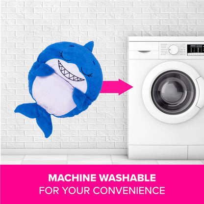 Happy Nappers: Pillow & Sleepy Sack: Large - Blue Shark, Kids 7+