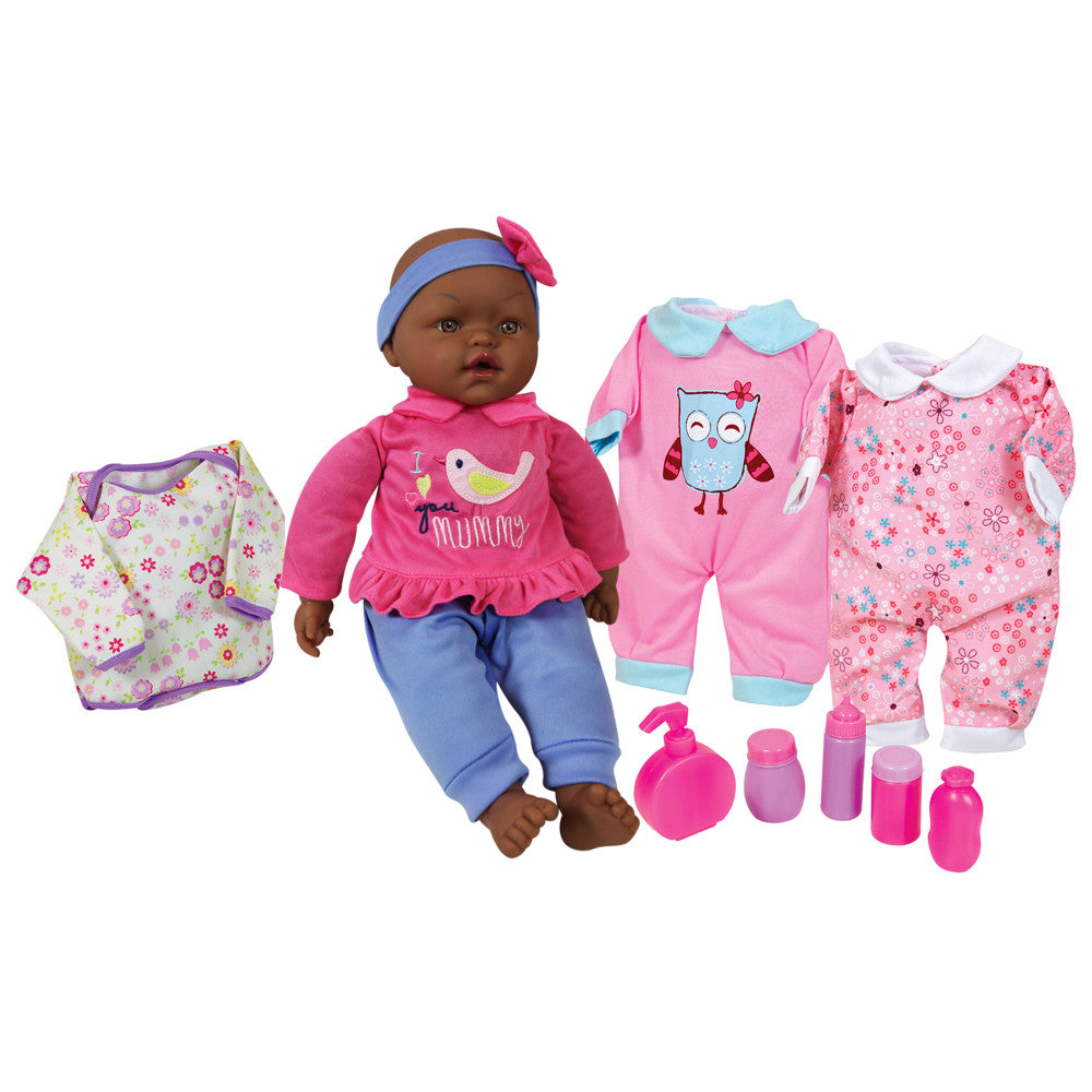 Lissi 15 Inch Interactive Baby Doll with Colorful Outfits and Accessories
