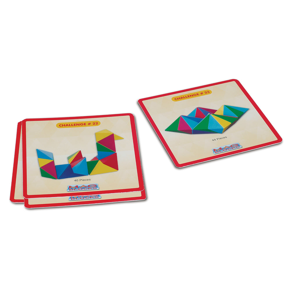 Popular Playthings Mag Blocks 48-Piece Magnetic Pyramid Set – Toys