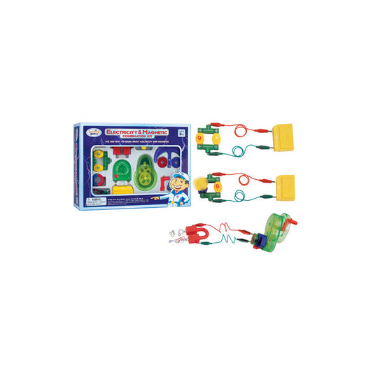 Popular Playthings Electricity and Magnetism Exploration Kit with colorful circuit components and wired connectors