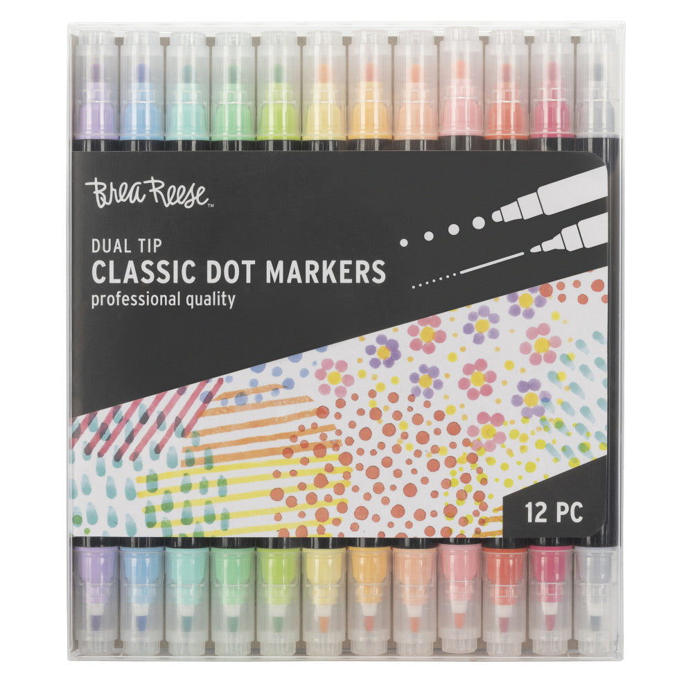 Brea Reese: Dual-Tip Dot Markers - Classic 12ct - 24 Colors