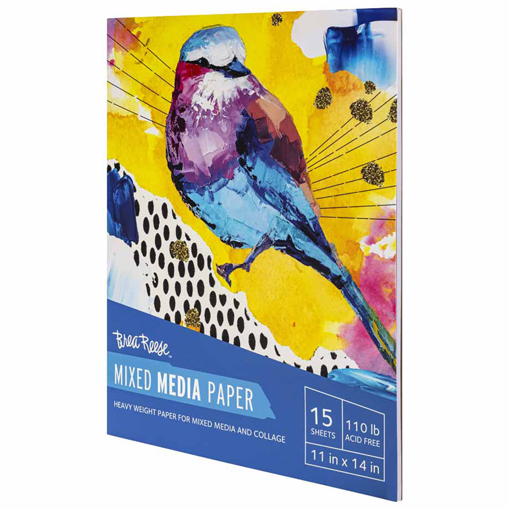 Brea Reese: Mixed Media Paper Pad 60 Sheets - 11x14" - 98lb, Acid-Free