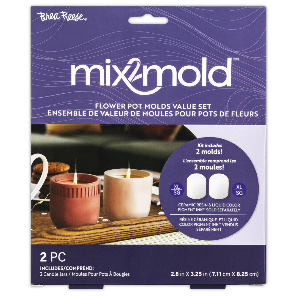 Brea Reese Mix2Mold: Molds Value Set - Candle Holder 2pc