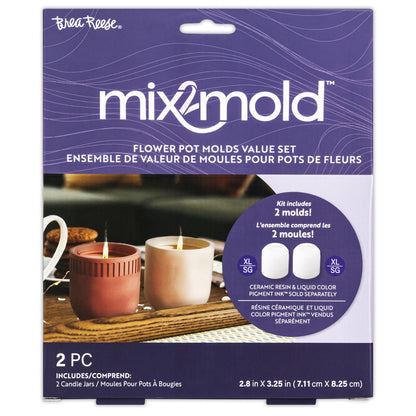Brea Reese Mix2Mold: Molds Value Set - Candle Holder 2pc