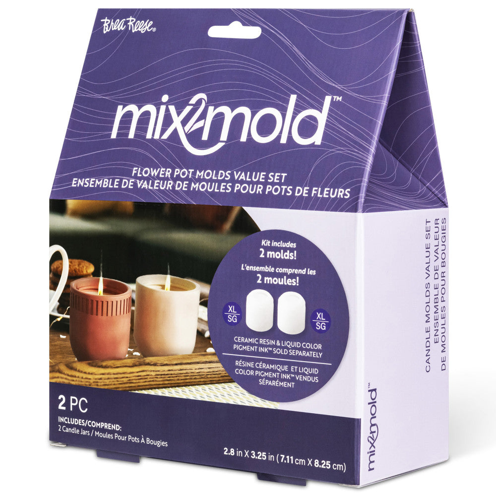Brea Reese Mix2Mold: Molds Value Set - Candle Holder 2pc