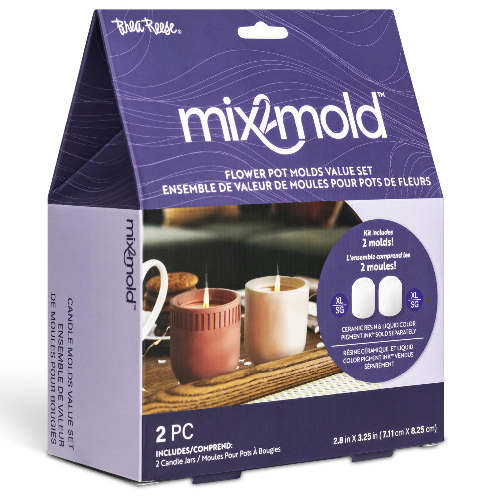Brea Reese Mix2Mold: Molds Value Set - Candle Holder 2pc