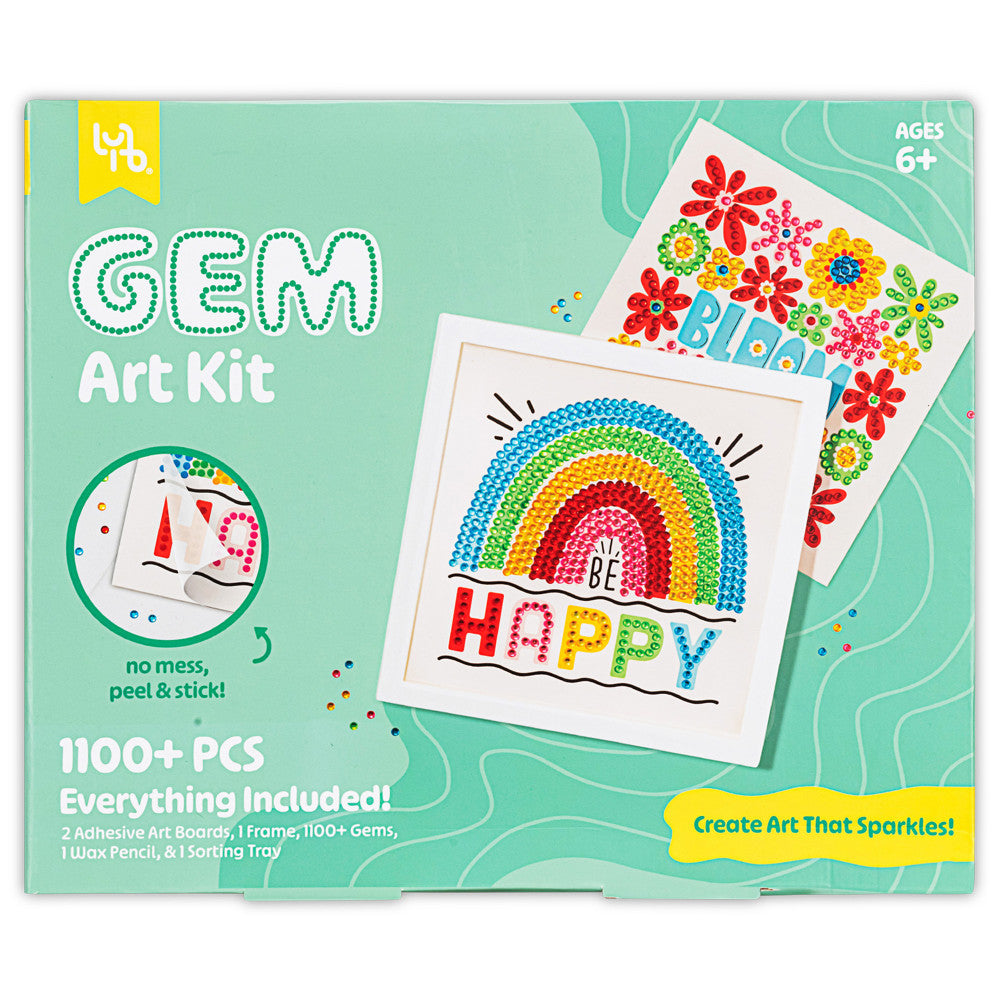 Little Yellow Bicycle: Rainbow & Blooms Gem Art Kit - 1100+ pc Set