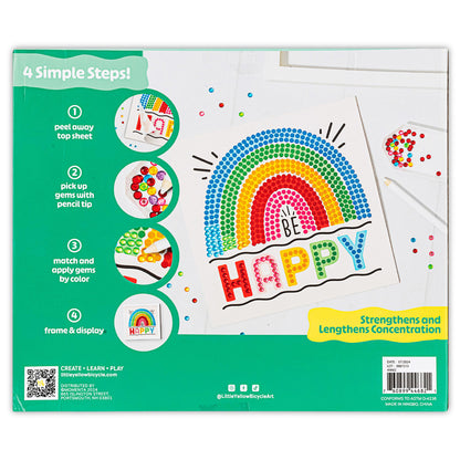 Little Yellow Bicycle: Rainbow & Blooms Gem Art Kit - 1100+ pc Set
