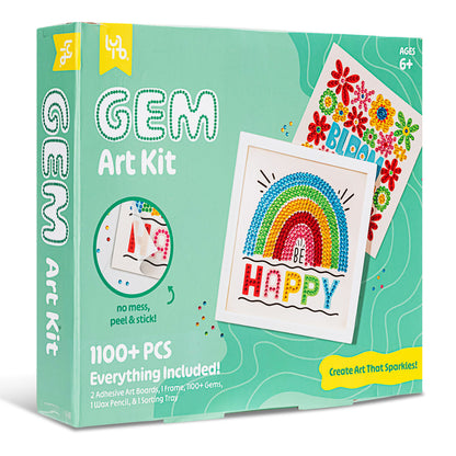 Little Yellow Bicycle: Rainbow & Blooms Gem Art Kit - 1100+ pc Set
