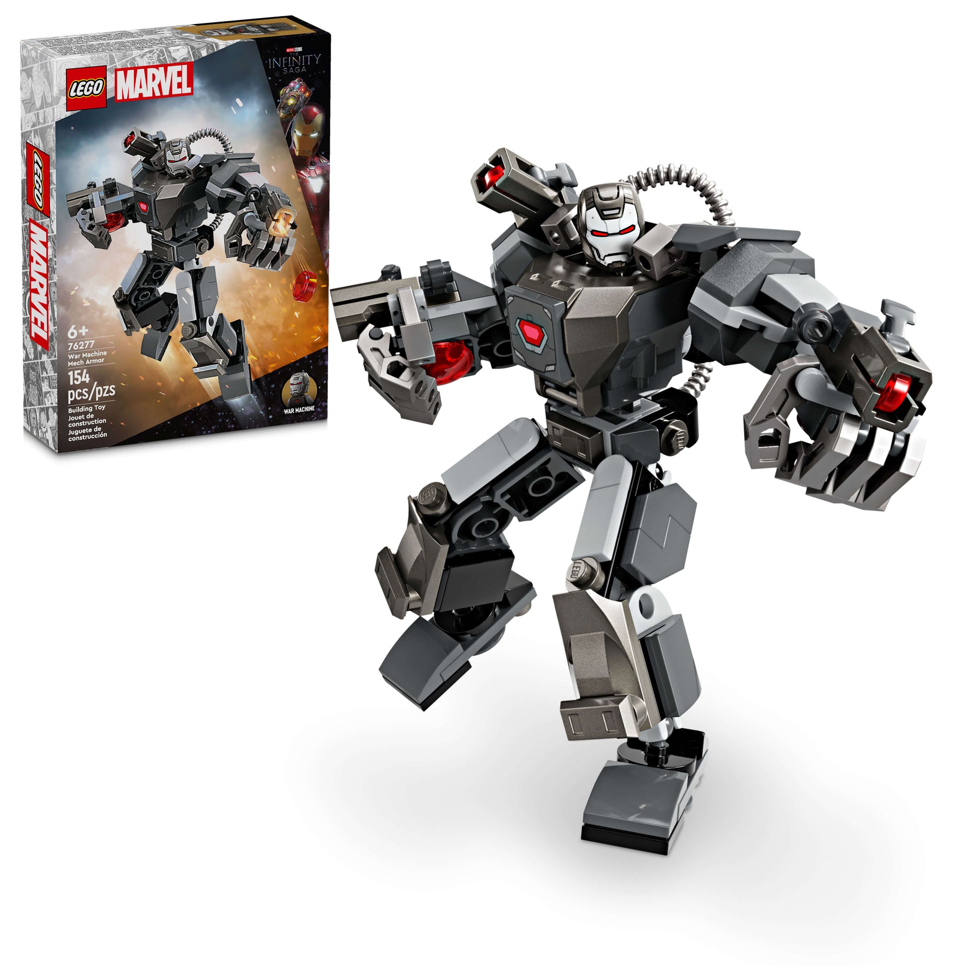 LEGO Marvel 76277 War Machine Mech Armor Building Toy – Toys