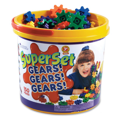 Learning Resources Gears! Gears! Gears! 150-Piece Super Building Set