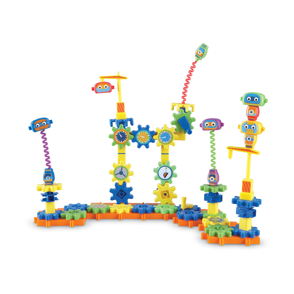 Learning Resources Gears! Gears! Gears! 80-Piece Robot Factory Building Set