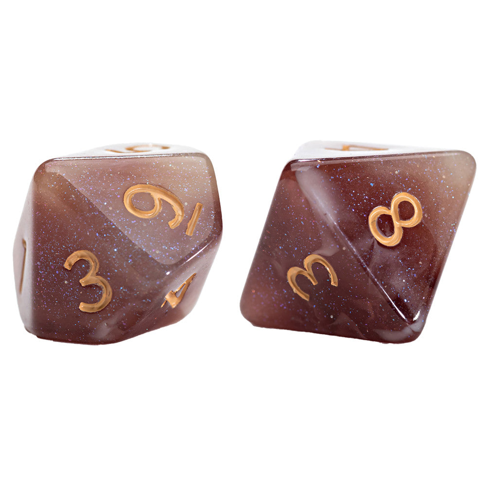 Gate Keeper Games and Dice: Aether Dice: Latte Dice - 7pc RPG Set