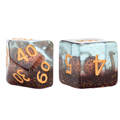 Gate Keeper Games and Dice: Inclusion Dice: Dinosaur Eggs - 7pc RPG Set