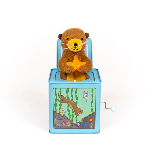Sea Otter Jack-in-the-Box: Classic Tin Musical Toy