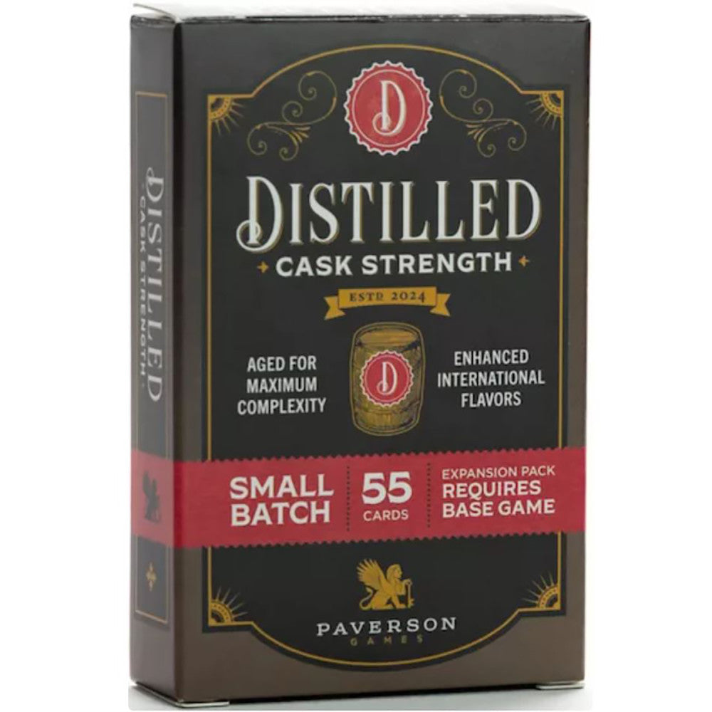 Paverson Games: Distilled: Cask Strength - 55 Card Mini Expansion, Strategy Board Game, Ages 14+, 1-5 Players