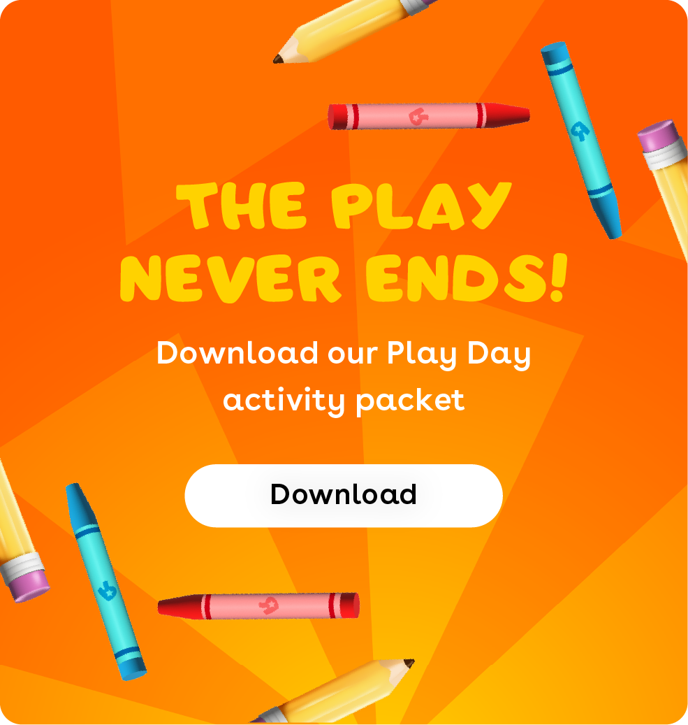 The play never ends. Download out play day activity packet. Download