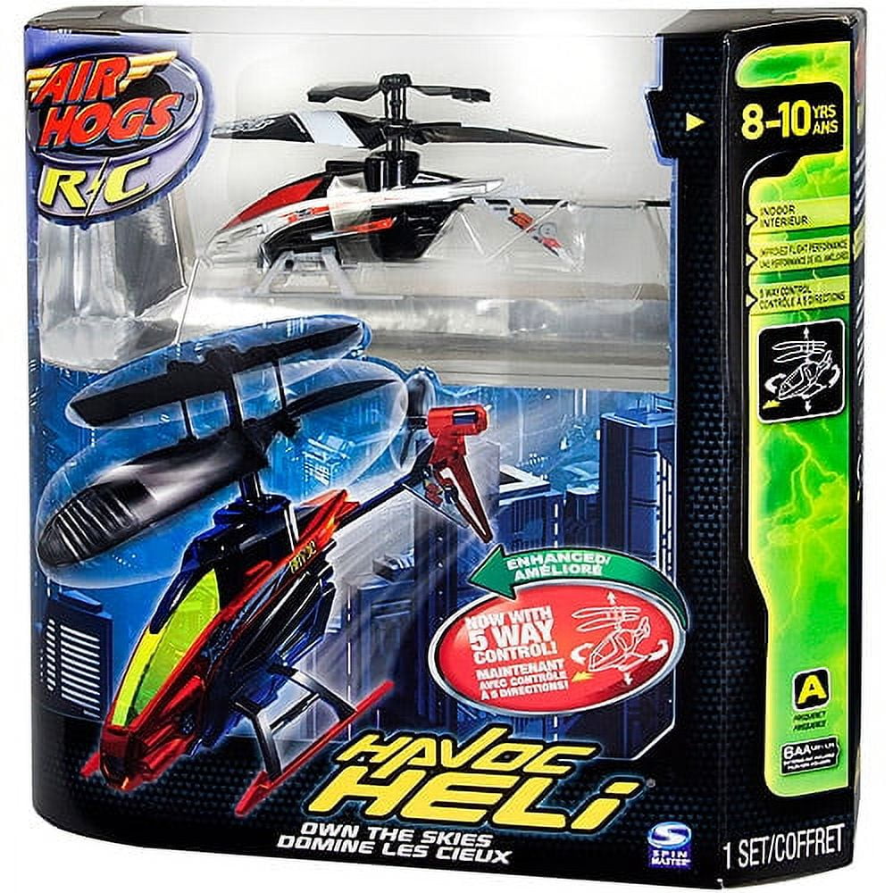 Air Hogs RC Havoc Heli - Indoor Flying - Metallic Silver