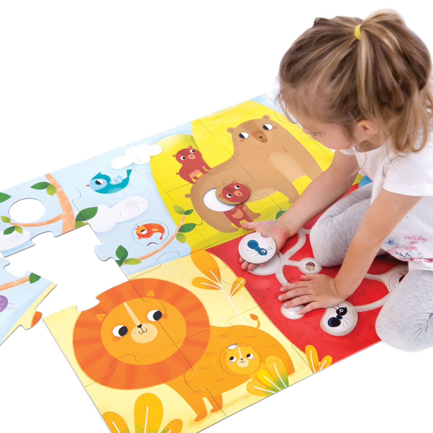 Banana Panda Super Size Animal Match Floor Puzzle - 34 pc