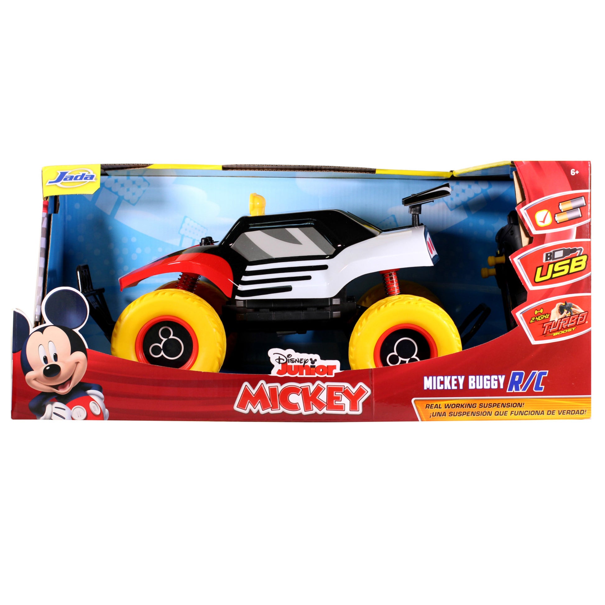 Jada Toys Disney Junior Mickey Buggy RC 1:14 Scale Red