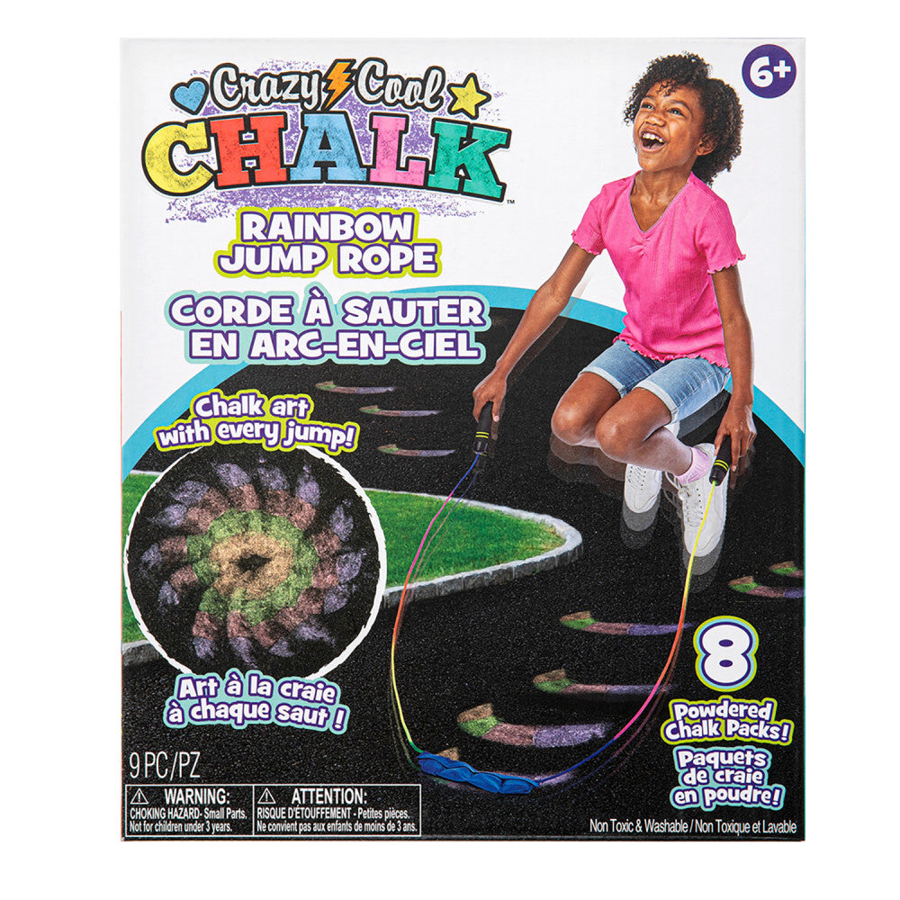 Alex Crazy Cool Chalk Rainbow Jump Rope for Artistic Jumps, Ages 5 ...