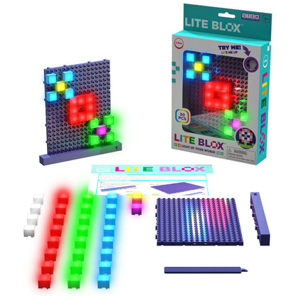 E-Blox: Lite Blox: BYO Light Mosaics - 30pcs, Kids Ages 3+