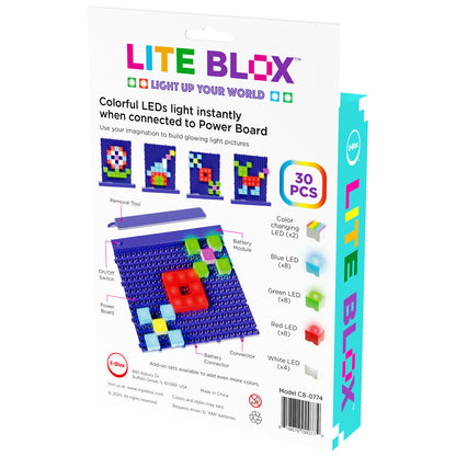 E-Blox: Lite Blox: BYO Light Mosaics - 30pcs, Kids Ages 3+