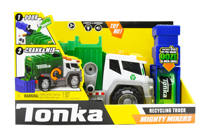 Tonka Mighty Mix & Mash Garbage/Recycling Truck with Slime