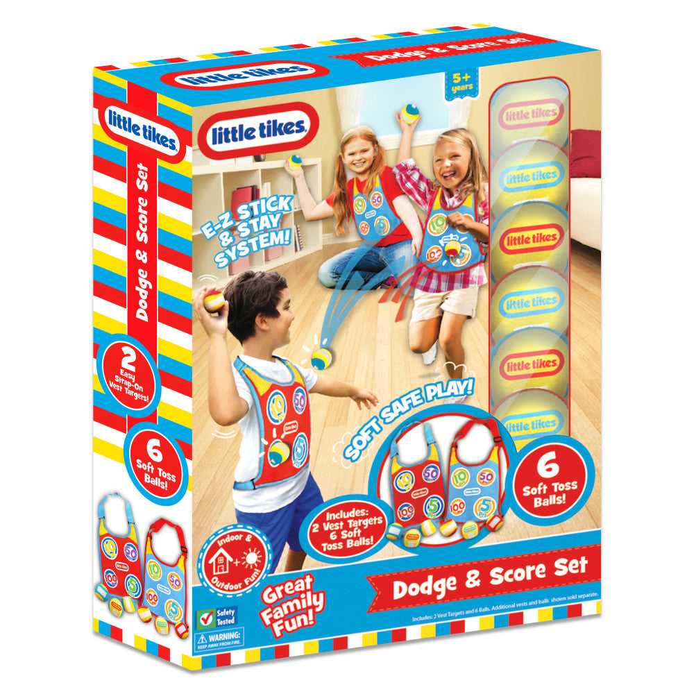 Little Tikes Dodge & Score Active Play Game Set with Vests and Balls