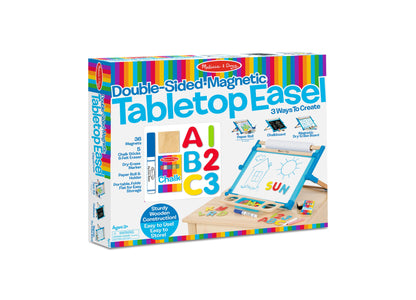 Melissa & Doug Double-Sided Magnetic Tabletop Art Easel