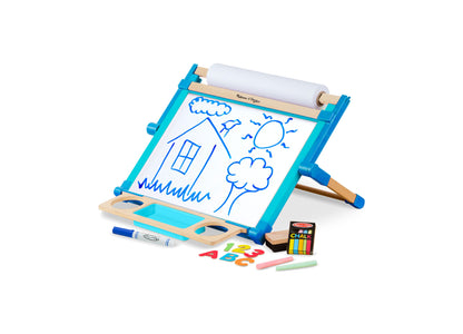 Melissa & Doug Double-Sided Magnetic Tabletop Art Easel