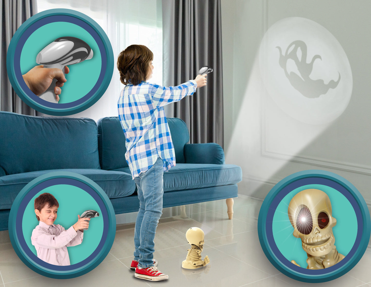 Fotorama Johnny the Skull Ghost-Blasting Family Game