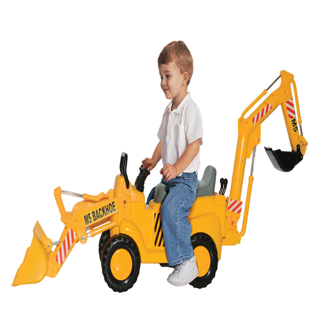 Skyteam - Backhoe Loader Ride-On - Interactive Construction Toy