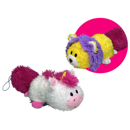 FlipaZoo Magic Tails White Unicorn to Yellow Lion - 2-In-1 Animal Plush