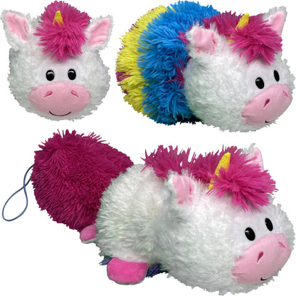 FlipaZoo Magic Tails White Unicorn to Yellow Lion - 2-In-1 Animal Plush