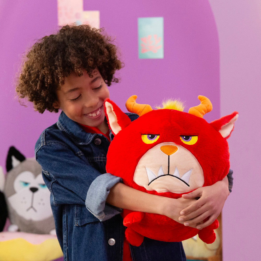 Hangry Petz Rogue Monster 12-Inch Talking Red Animal Plush – Toys